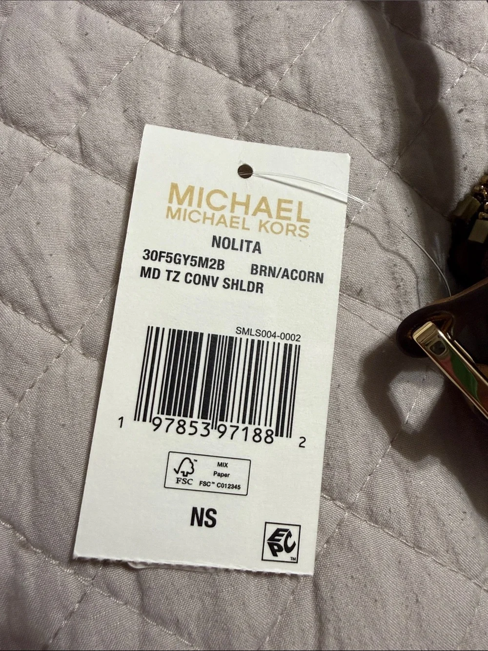 Michael Kors Brown Signature Shoulder Bag with wallet